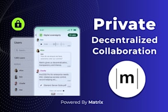 build a decentralized matrix for private communication