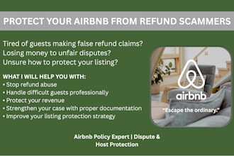 protect your airbnb from refund scammer