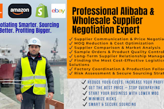be your expert alibaba sourcing agent for amazon fba