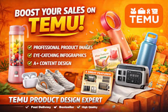 design professional temu listing images