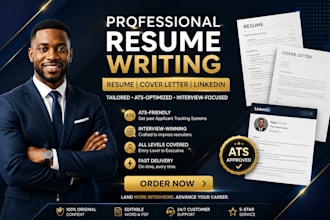 write a fully optimized ats resume, CV, cover letter and linkedin profile opt