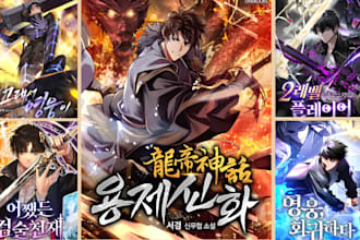 draw anime manhwa webtoon shonen light novel cover wattpad ebook comic artist