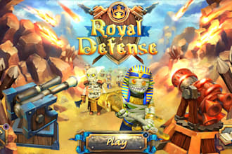 develop unity 2d game mobile 2d game low poly character animation 2d art design