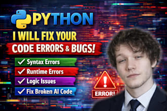 fix buggy ai python code using any library