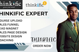 do online course website, podia, thinkific, kajabi website, teachable sales page