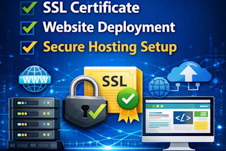 deploy your website configure dns and install SSL certificate