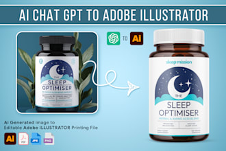 transform ai generated design into print ready packaging design files