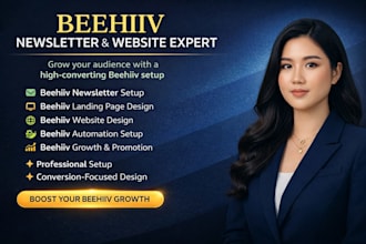 design website beehive  newsletter setup beehive landing page