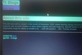 build a blog website