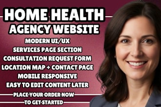 home health agency website home care website nursing agency website caregiver