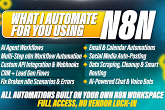 develop smart n8n ai automation n8n ai agent and n8n scalable workflows