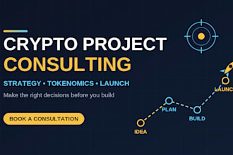 guide your crypto or blockchain project with expert consultation