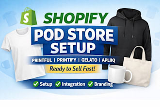 setup apliiq and gelato shopify print on demand store printful printify SEO