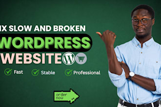 fix slow elementor website, speed optimize wordpress and repair bugs