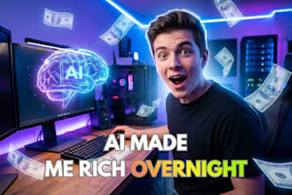 design high CTR youtube thumbnail for your faceless channel
