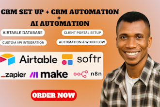 setup airtable database, airtable automation crm, softr webapp, airtable expert