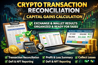 reconcile and organize your crypto transactions for tax reporting