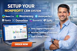 setup neonone bloomerang donorperfect keela donorbox bonterra zeffy givesmart