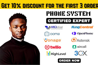 setup gohighlevel 3cx aircall openphone ringcentral twilio 8x8 ivr voip a2p tcr