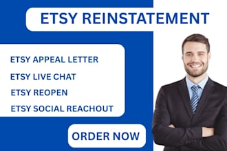 do etsy account reinstatement, appeal letter etsy suspended