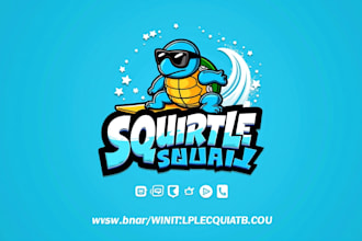 do custom turtle squad logo with unlimited revisions