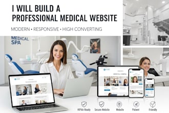 build a professional medical spa, chiropractor, dental, cosmetic surgery website
