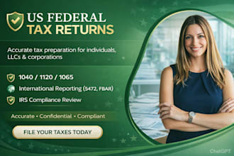 prepare federal income tax returns for individuals, llcs and small businesses