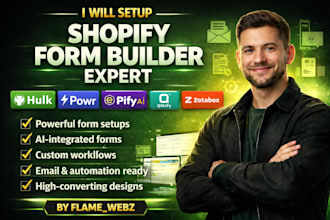setup shopify form builder powerful hulk powr pify ai qikify zotabox surecust
