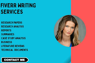 provide quality research and business writing services