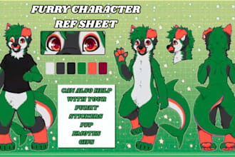draw furry reference sheet, nsfw fursona art, furry ref sheet, anthro ref sheet