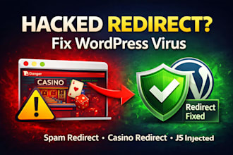 fix hacked wordpress redirect virus and spam redirects