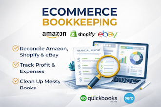 do ecommerce bookkeeping amazon shopify ebay quickbooks xero