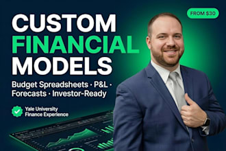 build a 3 statement financial model or startup budget in excel or google sheets