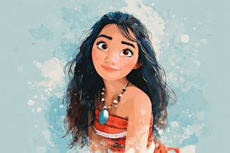 turn your picture into magical disney style artwork