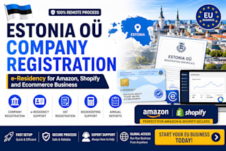 register estonia oÜ company eresidency for amazon shopify and ecommerce business