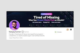 design a professional linkedin banner