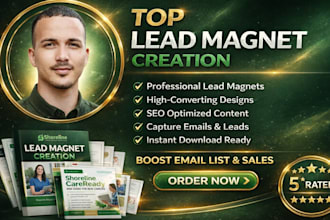 design pdf lead magnet, brochures, lead magnet ebook design and workbook design