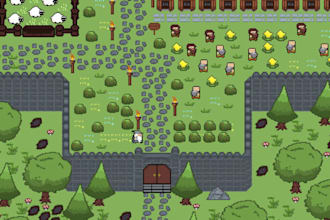 do pixel art tileset, pixel tileset, top down pixel tilset, isometric, tile map