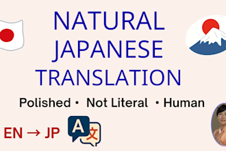 translate english to japanese manually