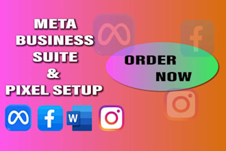 setup meta pixel,facebook pixel, business manager for your website