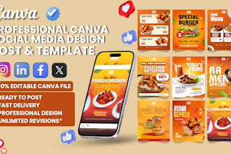 design canva social media posts for business