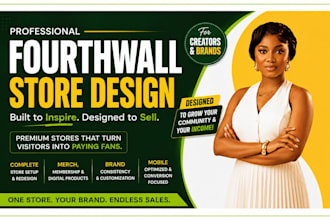fourthwall website design, upload merch pod, design print on demand, fourth wall