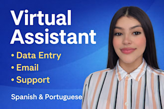 be your virtual assistant in spanish and portuguese