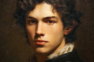 make artistic oil painting on oil canvas