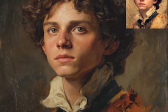 draw oil painting, digital oil painting