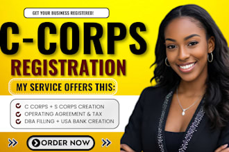 incorporate US c corps, delaware c corporation, ein and irs tax id, dba filling