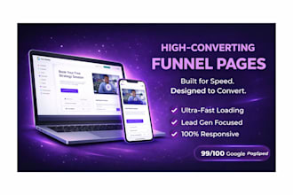 design a high converting swipe pages landing page for lead generation