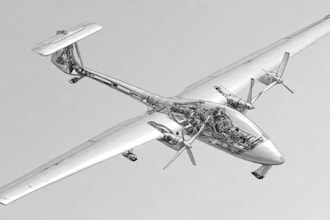 design aircraft, rc airplane, uav cad for print composite