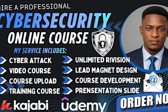 create cybersecurity awareness training course content, PPT, and video lessons
