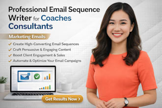 professional email sequence writer for coaches consultants marketing emails